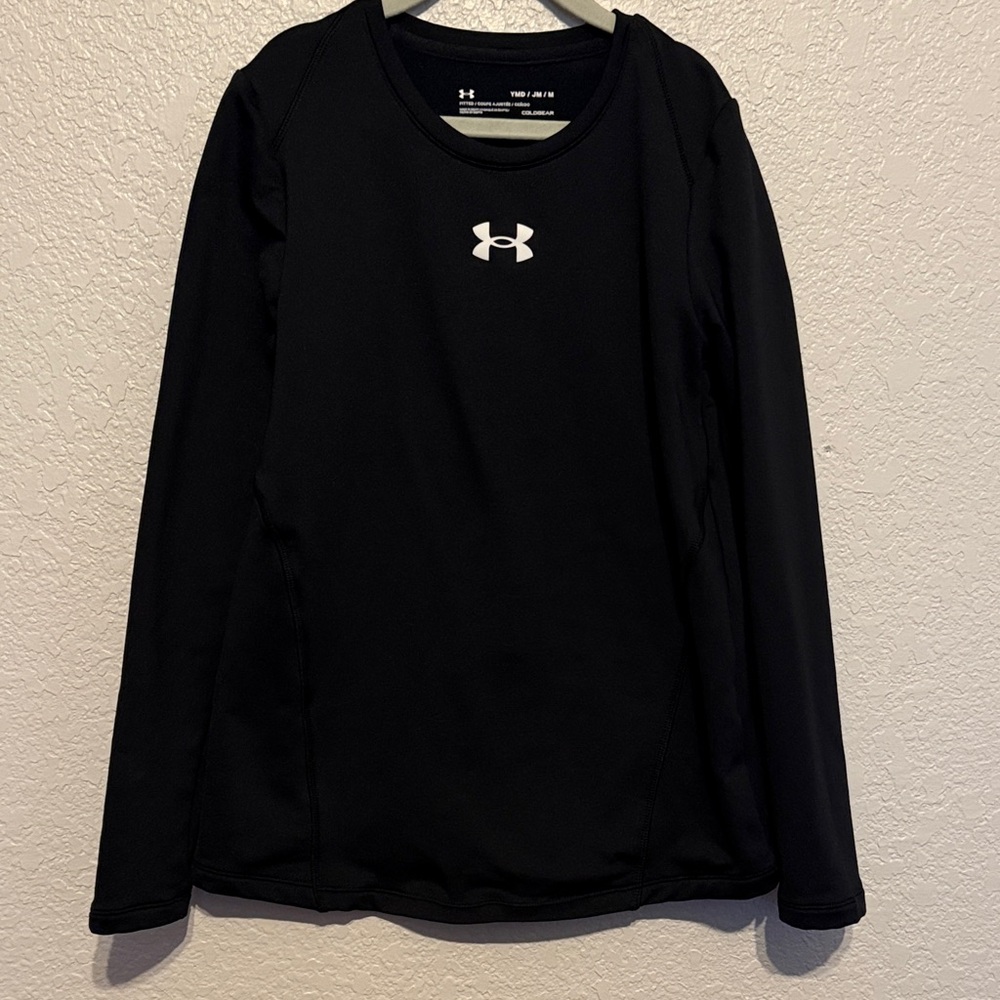 Under Armour Kids Black Long Sleeve Tee
